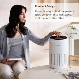 gaisa attīrītājs bosch air 2000 h13 hepa filtrs 180 m³/h cadr, līdz 37.5 m²