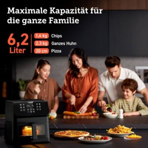 karstā gaisa friteris cosori clear blaze 6.2l caf p652 keu air fryer 1700w