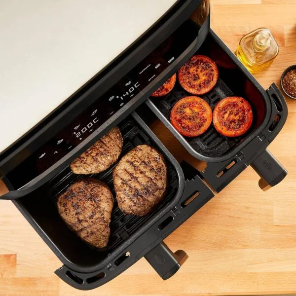 karstā gaisa friteris tefal ey9018 dual easy fry 5.2/3.1 l 2700 w