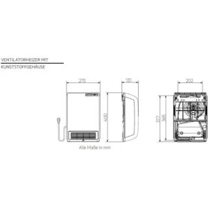 sienas stiprinājuma ātrais sildītājs aeg vh 213 2 kw ip24 (vācija)
