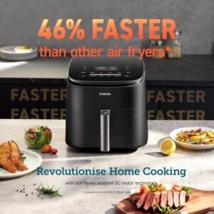 karstā gaisa friteris cosori turbo blaze hot air fryer 6l 1725w ‎caf dc601 keu