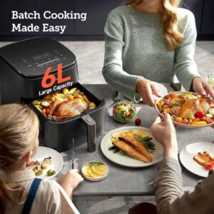 karstā gaisa friteris cosori turbo blaze hot air fryer 6l 1725w ‎caf dc601 keu