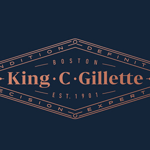 king c. gillette logo