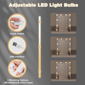 kosmētikas galds woltu ar led apgaismojumu mb6101ws