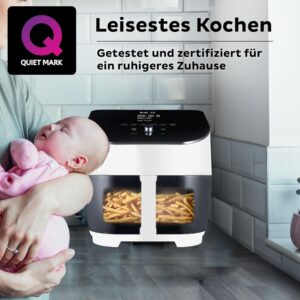 karstā gaisa friteris instant vortex plus with clearcook 5.7l hot air fryer 1700 w balts