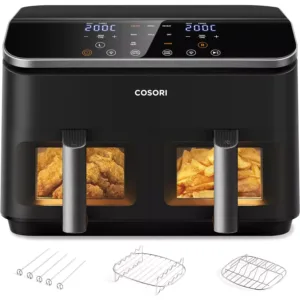 karstā gaisa friteris cosori dual zone hot air fryer 8.5 l 1750w ‎caf r901 aeu