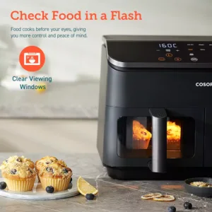 karstā gaisa friteris cosori dual zone hot air fryer 8.5 l 1750w ‎caf r901 aeu