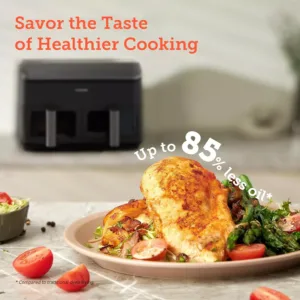 karstā gaisa friteris cosori dual zone hot air fryer 8.5 l 1750w ‎caf r901 aeu