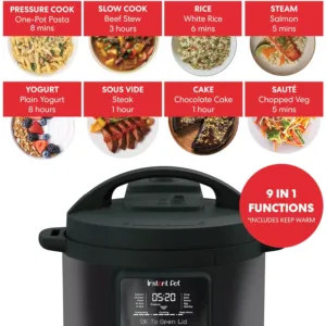 multivārāmais katls instant duo plus ar whisperquiet, 5.7 l ‎dppc604 1000w