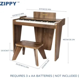 bērnu digitālās klavieres zippy mat slw99802a