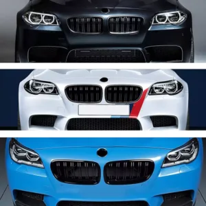 bmw 5.sērija 2010 2016 f10/f11 kidney glancēti melnas restes, režģi