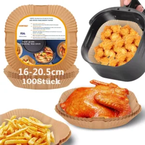 karstā gaisa fritera cepampapīrs priekš 3.5l (16–20.5 cm) fritera 100 gab.
