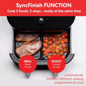 karstā gaisa friteris instant vortex plus versazone air fryer 8.5 l 1700w nerūsējošs tērauds