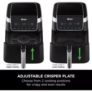 karstā gaisa friteris ninja max pro air fryer af180eu, 6.2 l, 2000 w