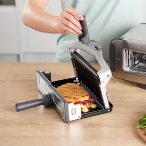 ninja foodi st202eu tosteris, elektriskais grils, panini prese ar apgriezto dizainu 1200 w