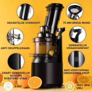 lēnā sulu spiede fridja f1900 240 w veseliem augļiem 75mm atvere, sorbertam