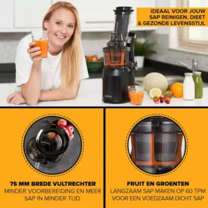 lēnā sulu spiede fridja f1900 240 w veseliem augļiem 75mm atvere, sorbertam