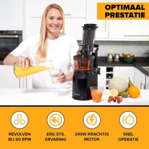 lēnā sulu spiede fridja f1900 240 w veseliem augļiem 75mm atvere, sorbertam