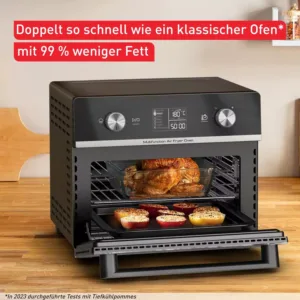 tefal fw6058 multifunkcionālā cepeškrāsns, karstā gaisa friteris 20 l 1800 w