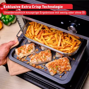 tefal fw6058 multifunkcionālā cepeškrāsns, karstā gaisa friteris 20 l 1800 w