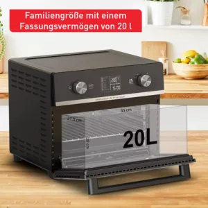tefal fw6058 multifunkcionālā cepeškrāsns, karstā gaisa friteris 20 l 1800 w