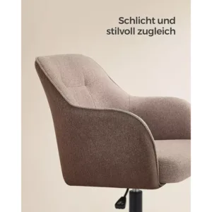 biroja krēsls songmics obg019k01 brūns audums