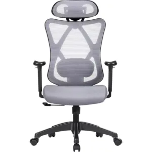 ergonomisks biroja krēsls songmics obn063b01 pelēks