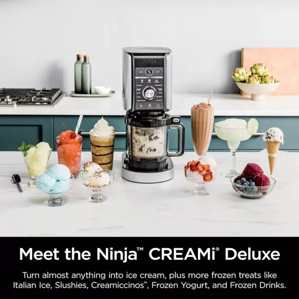 saldējuma, ledus dzērienu pagatavošanas ierīce ninja creami deluxe nc501eu