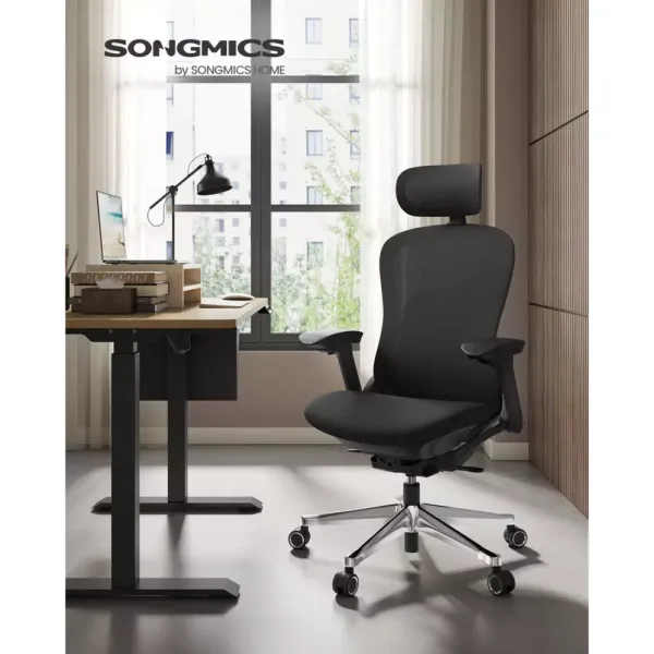 ergonomisks biroja krēsls songmics obn065b01 melns