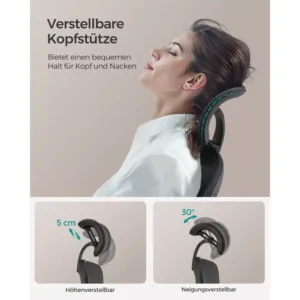 ergonomisks biroja krēsls songmics obn065b01 melns