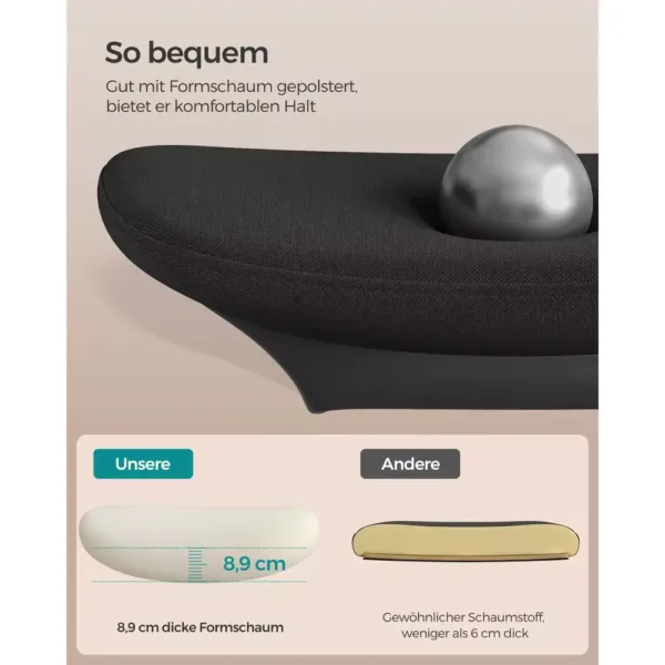 ergonomisks biroja krēsls songmics obn065b01 melns