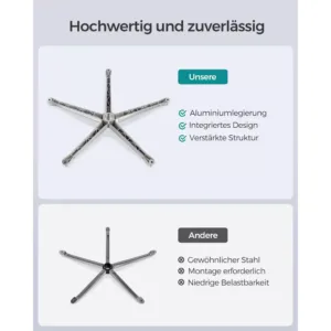 ergonomisks biroja krēsls songmics obn065g01 pelēks