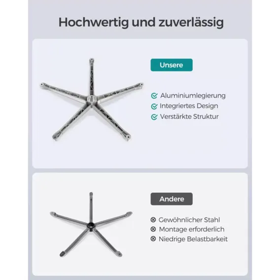 ergonomisks biroja krēsls songmics obn065g01 pelēks