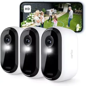 novērošanas kamera arlo essential gen. 2 wireless wifi 1080p night vision 3 gab. vmc2350 100eus