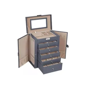 rotaslietu kastīte / lādīte songmics jbc152g01 pelēka