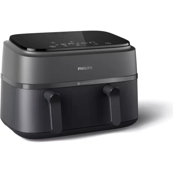 dubultais karstā gaisa friteris philips dual basket airfryer 3000 series na350/00, 9 l 2750 w