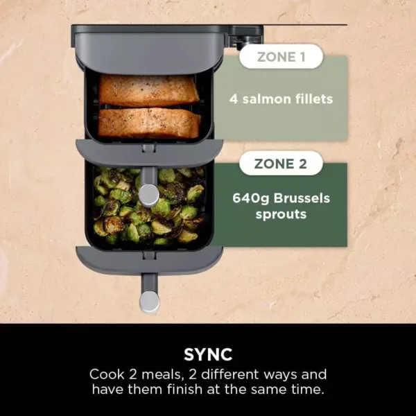 karstā gaisa friteris ninja double stack xl air fryer sl400eu, 9.5 l, 2470 w