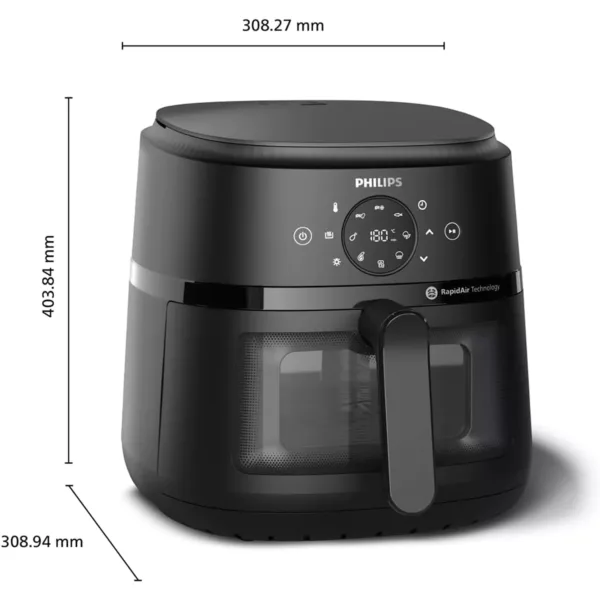 karstā gaisa friteris philips air fryer 2000 series na230/00, 6.2 l 1700 w