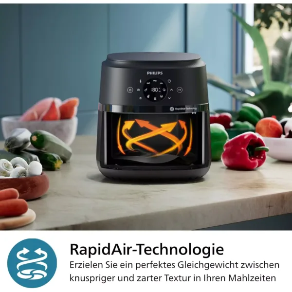 karstā gaisa friteris philips air fryer 2000 series na230/00, 6.2 l 1700 w