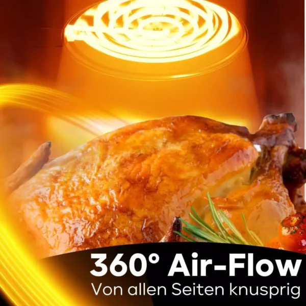 karstā gaisa friteris proficook hot air fryer 8 l pc fr 1269 h 1800 w