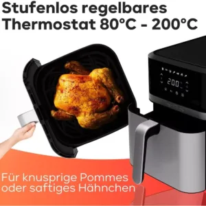 karstā gaisa friteris proficook hot air fryer 8 l pc fr 1269 h 1800 w