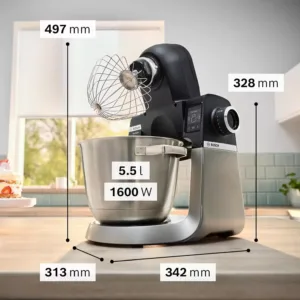 virtuves kombains bosch mums6zs13d series 6 integrēti svari, auto programmas 5.5 l 1600 w