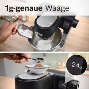 virtuves kombains bosch mums6zs13d series 6 integrēti svari, auto programmas 5.5 l 1600 w