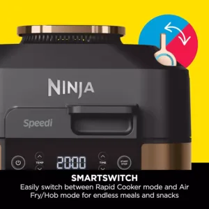 karstā gaisa friteris ninja speedi on400eu pressure cooker & hot air fryer 5.7l 1760w vara krāsā