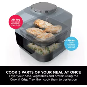 karstā gaisa friteris ninja speedi on400eu pressure cooker & hot air fryer 5.7l 1760w vara krāsā