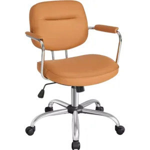 biroja krēsls songmics obg033k01 karameļbrūna mākslīgā āda