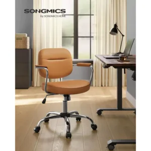 biroja krēsls songmics obg033k01 karameļbrūna mākslīgā āda