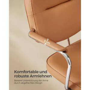 biroja krēsls songmics obg033k01 karameļbrūna mākslīgā āda