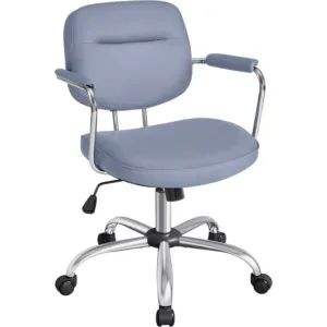 biroja krēsls songmics obg033q01 miglas zila mākslīgā āda