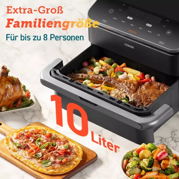 karsta gaisa friteris cosori dual blaze twinfry 10 l 2800 w wifi hot air fryer caf tf101s aeu 2 66a6b38f4363f